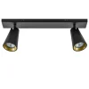 Plafondspot Petunia 2L balk zwart/goud