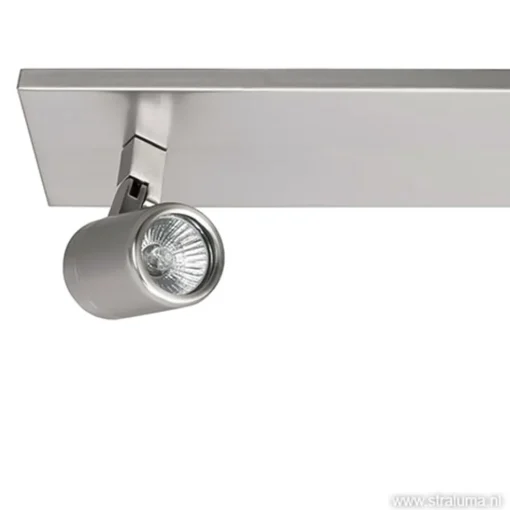 Plafondspot Rain 3L balk nikkel IP44