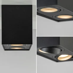 Plafondspot Rebel box 2l zwart gu10