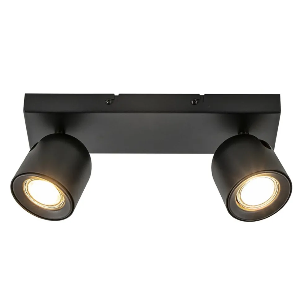 Plafondspot Solare 2l balk zwart