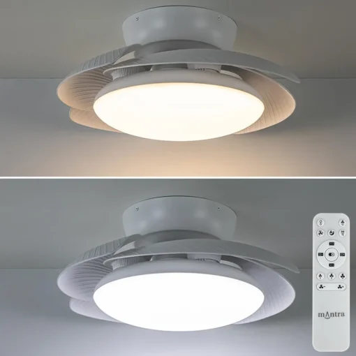 Plafondventilator inclusief LED en uitklapbare bladen
