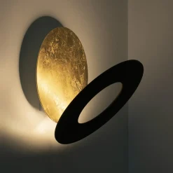 Plafond/wandlamp Vera 21 goldleaf/zwart