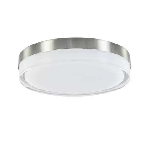 **Plafonniere nikkel opaal IP44 3-step d