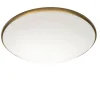 Plafonnière Art rond brons 35 cm