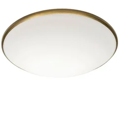 Plafonnière Art rond brons 35 cm