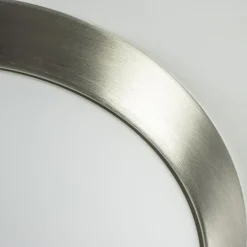 Plafonnière modern met staal en glas