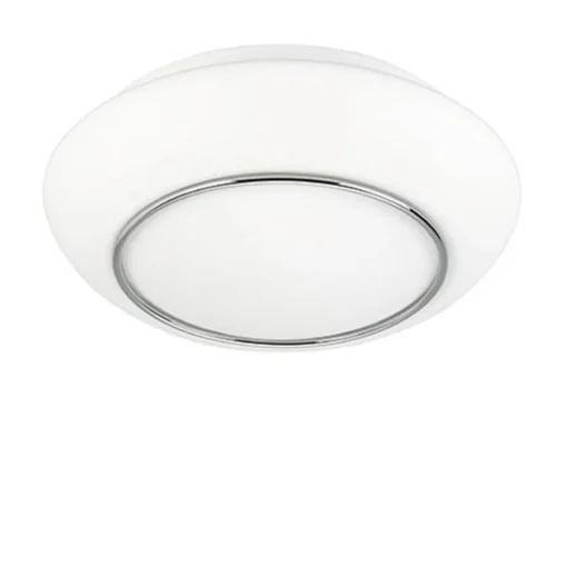 Plafonnière Tornado chroom/wit 30cm IP44