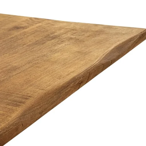 Rechthoekige eettafel mango hout met kruispoot