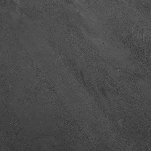 Rechthoekige eettafel zwart mangohout met kruispoot 220 cm