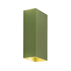 Rechthoekige wandlamp up+down groen