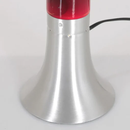 Retro tafellamp lava blauw met rood
