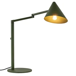 Retro tafellamp met kap verstelbaar groen
