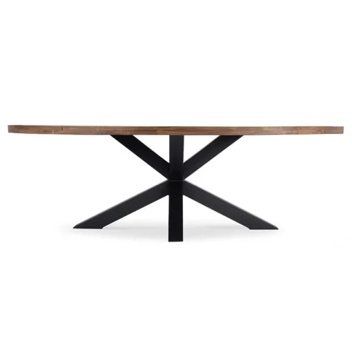 Robuuste eettafel ovaal 240 cm mangohout