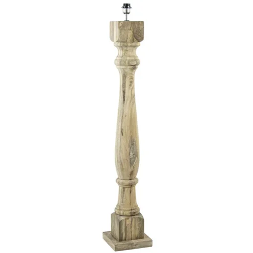 Robuuste lampvoet Robbia hout exclusief kap