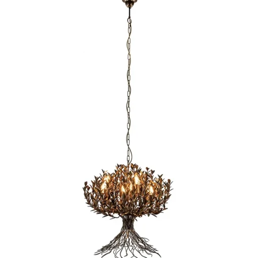 Ronde decoratieve design hanglamp rustiek