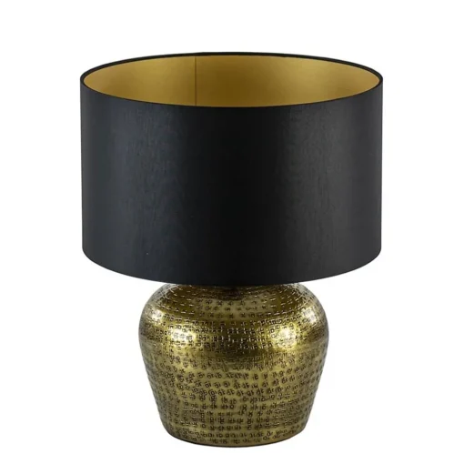 Ronde lampvoet Gondia antiek brons exclusief kap