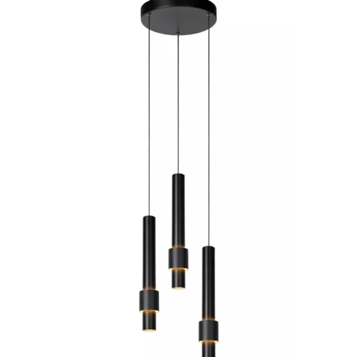 Ronde 3-lichts hanglamp cilinders inclusief LED
