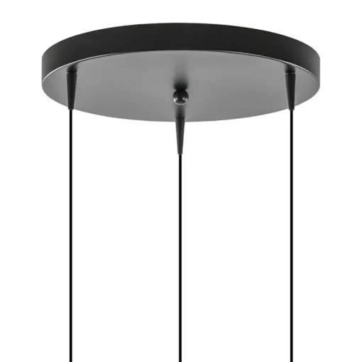 Ronde 3-Lichts LED hanglamp met gold fading glas