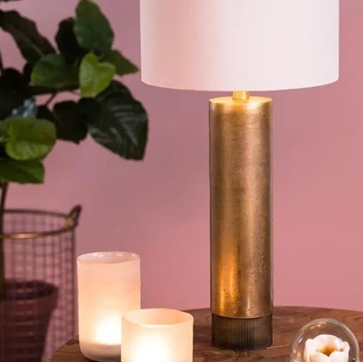 Ruw antiek bronzen lampvoet Savi exclusief kap