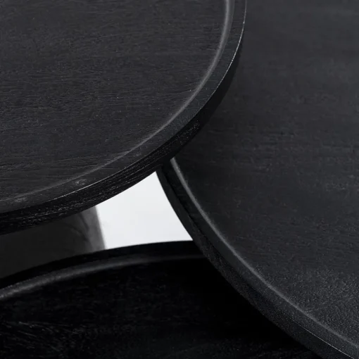 Salontafel Ron zwart 66x39 cm