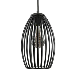 Scandinavische hanglamp mat zwart
