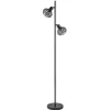 Scandinavische 2-lichts vloerlamp met draadkapjes