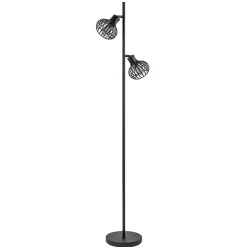 Scandinavische 2-lichts vloerlamp met draadkapjes