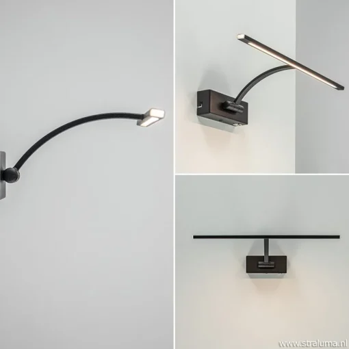 Schilderijlamp Matisse zwart 34cm