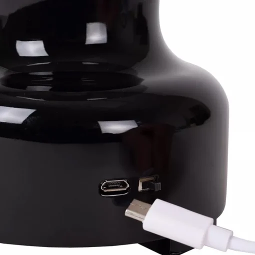 Sfeervolle tafellamp op batterij zwart dimbaar