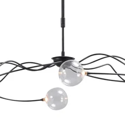 Sierlijke LED hanglamp met helder glas dimbaar
