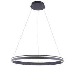 Smart hanglamp ring groot antraciet