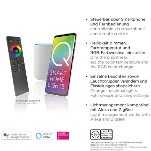 Smart LED paneel vierkant 62x62 cm