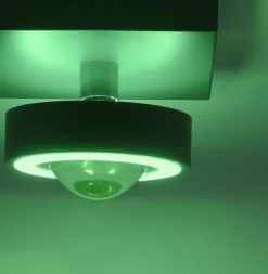 Smart plafondlamp met lens antraciet