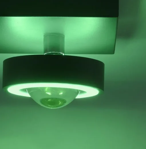 Smart plafondlamp met lens antraciet