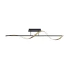 Smart plafondlamp spiraal antraciet/goud