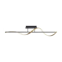 Smart plafondlamp spiraal antraciet/goud