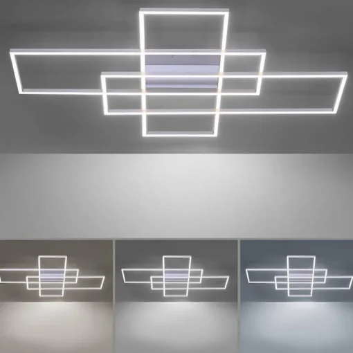 Smart plafond/wandlamp rechthoeken inclusief remote