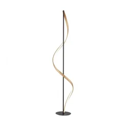 Smart vloerlamp antraciet/goud met memoryfunctie