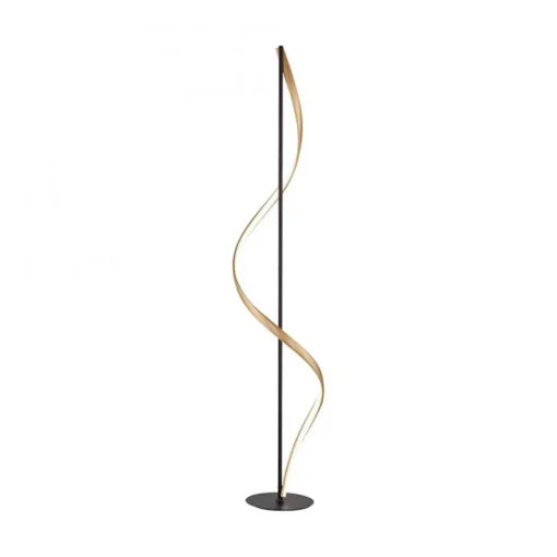 Smart vloerlamp antraciet/goud met memoryfunctie