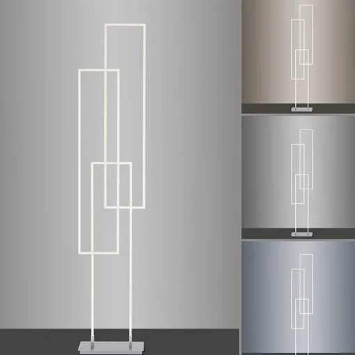 Smart vloerlamp rechthoeken aluminium