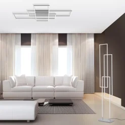 Smart vloerlamp rechthoeken aluminium