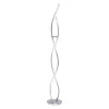 Smart vloerlamp spiraal 2-lichts nikkel