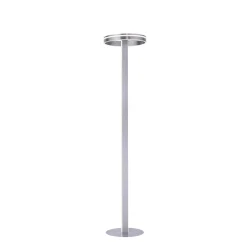 Smart vloerlamp staal met dimbaar LED
