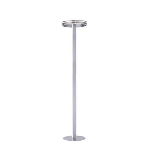 Smart vloerlamp staal met dimbaar LED