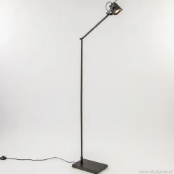 *Staande leeslamp antique brass gu10