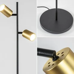 Staande leesspot 2L Bounce zwart/goud
