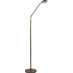 Strak klassieke leeslamp brons dimbaar