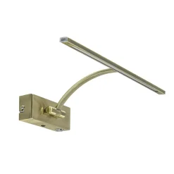Strak klassieke wandlamp brons dimbaar LED