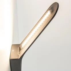 Strakke design LED buitenlamp zwart wand