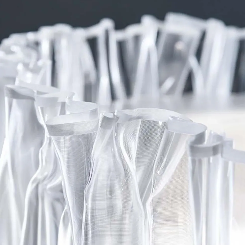 Tafellamp Accordéon 48x37cm prisma/wit